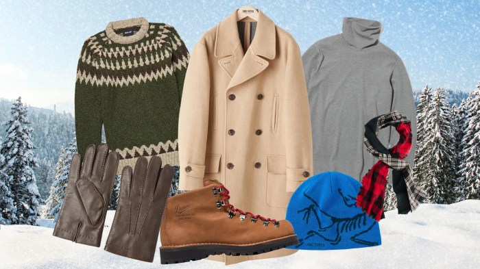 Winter clothes mens fashion