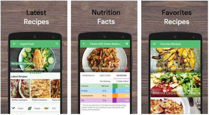 Healthy eating apps choose board try